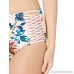 YDX Women's High Waisted Bikini Two Piece Set Push Up Swimsuit Beachwear Tealy Floral B07KBRPPWQ